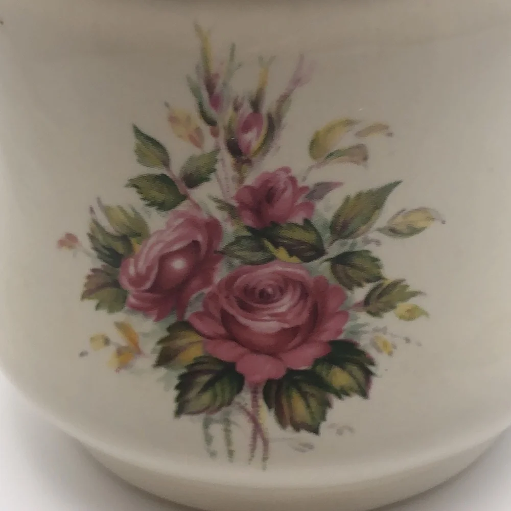 VTG Hand Painted by VB Athena California USA  Cup/ Mug Floral 50’s